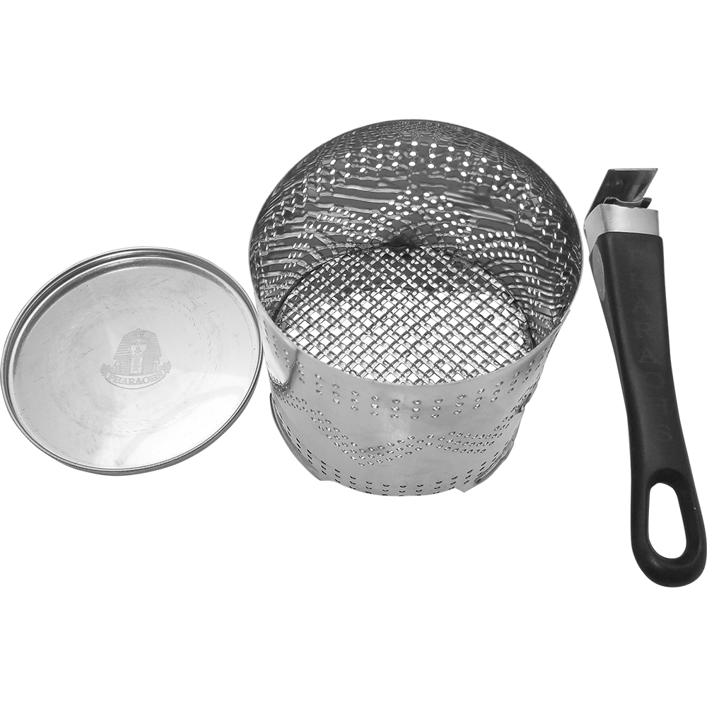 Cesta para Carbones y Tapa Viento